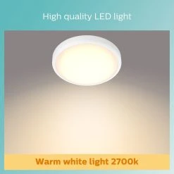 Philips Doris Bathroom Luminaire Flush To Ceiling Light -Habitat shop 1122585 R Z003A