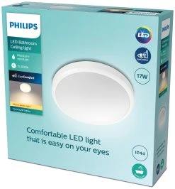 Philips Doris Bathroom Luminaire Flush To Ceiling Light -Habitat shop 1122585 R Z006A