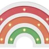 Glow Kids Wooden Rainbow Table Light - Multicoloured