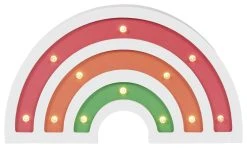 Glow Kids Wooden Rainbow Table Light - Multicoloured