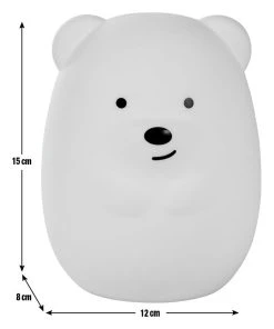 Glow Kids Bear Silicone Night Table Light - Multicoloured 12 Glow Kids Bear Silicone Night Table Light - Multicoloured -Habitat shop 1151422 R E001
