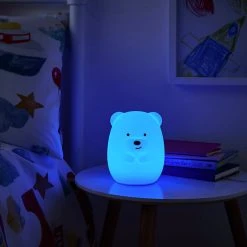 Glow Kids Bear Silicone Night Table Light - Multicoloured 17 Glow Kids Bear Silicone Night Table Light - Multicoloured -Habitat shop 1151422 R Z004C