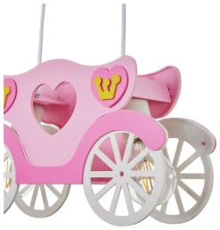 Glow Kids Princess Carriage Pendant Light - Pink & White -Habitat shop 1151446 R Z003A