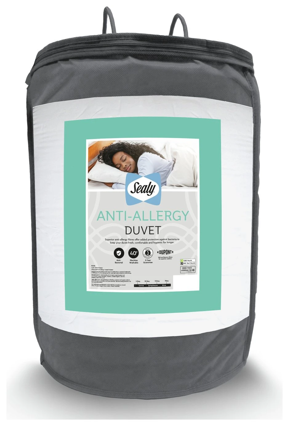 Sealy Anti Allergy Hollowfibre 10.5Tog Duvet - Single 3 Sealy Anti Allergy Hollowfibre 10.5Tog Duvet - Single