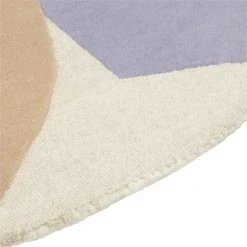 Habitat Geometric Circle Cut Pile Rug - 120x120cm - Multi -Habitat shop 1176122 R Z002A