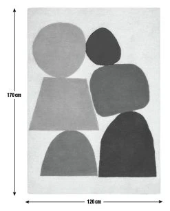 Habitat Geometric Cut Pile Rug - 120X170cm - Multicoloured -Habitat shop 1179985 R E001