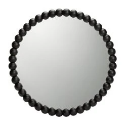 Habitat Beaded Round Wall Mirror - Black - 70x70cm -Habitat shop 1182934 R Z003A