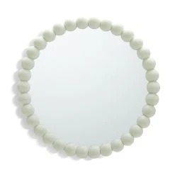 Habitat Beaded Round Wall Mirror - White - 50x50cm -Habitat shop 1182941 R Z003A