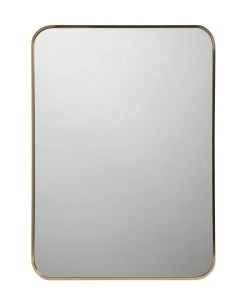 Habitat Brushed Rectangular Wall Mirror - Gold - 50x70cm -Habitat shop 1184066 R Z003A