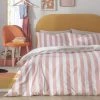 Habitat Summer Haze Stripe Pink Bedding Set - Single -Habitat shop 1230147 R Z001A