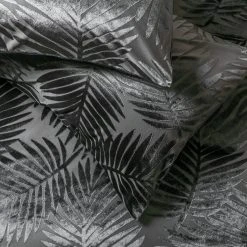 Habitat Velvet Feather Charcoal Bedding Set - Double -Habitat shop 1232499 R Z003A