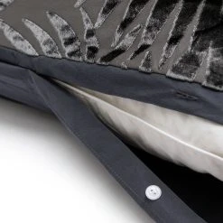 Habitat Velvet Feather Charcoal Bedding Set - Double -Habitat shop 1232499 R Z004A