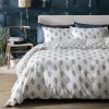 Habitat Woodblock Leaf White Bedding Set - Single -Habitat shop 1232846 R Z001A
