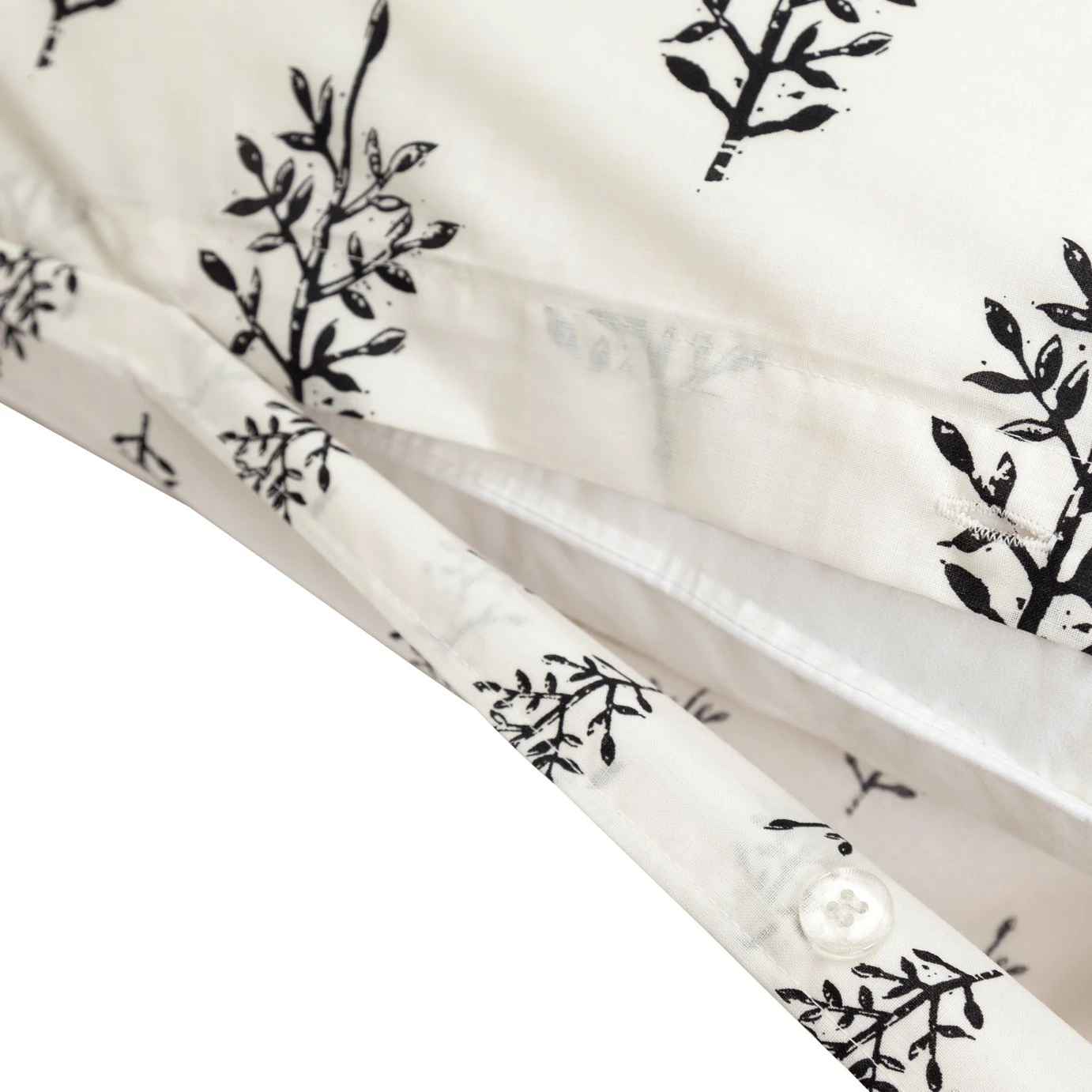 Habitat Woodblock Leaf White Bedding Set - Single 7 Habitat Woodblock Leaf White Bedding Set - Single - Image 5