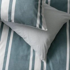 Habitat Cotton Coastal Stripe Blue Bedding Set - Single -Habitat shop 1232884 R Z003A