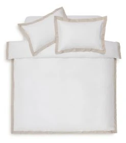 Habitat Cotton 180 TC Oxford Edge White Bedding Set- Double -Habitat shop 1232956 R Z002A