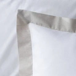 Habitat Cotton 180 TC Oxford Edge White Bedding Set- Double -Habitat shop 1232956 R Z005A