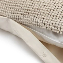 Habitat Cotton Contrast Waffle Beige Bedding Set - Single -Habitat shop 1233089 R Z003A