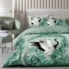 Habitat Crane Panel Green Bedding Set - Single -Habitat shop 1233199 R Z001A