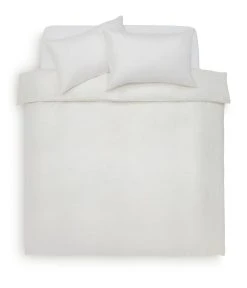 Habitat Cotton 200TC Muslin White Bedding Set - Double -Habitat shop 1233278 R Z002A