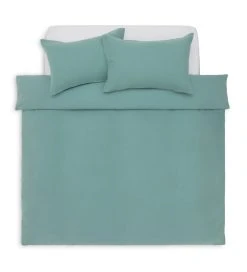 Habitat Cotton 200TC Muslin Green Bedding Set - Double -Habitat shop 1233319 R Z002A