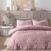 Habitat Seersucker Wide Stripe Lilac Bedding Set - Double -Habitat shop 1233371 R Z001A