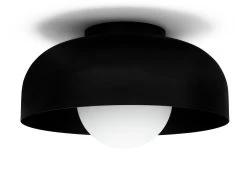 Habitat Modern Globe Metal Bathroom Ceiling Light - Black