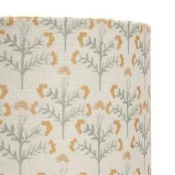Habitat Floral Print Faux Linen Shade - Cream And Orange 11 Habitat Floral Print Faux Linen Shade - Cream And Orange -Habitat shop 1233663 R Z002A