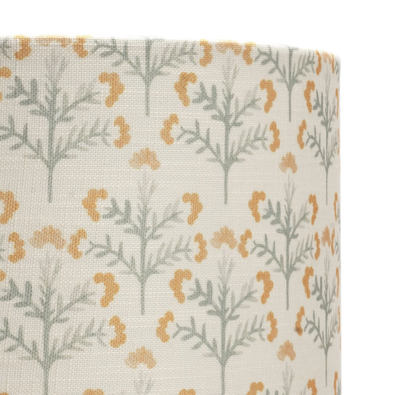 Habitat Floral Print Faux Linen Shade - Cream And Orange 6 Habitat Floral Print Faux Linen Shade - Cream And Orange - Image 4