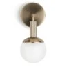 Habitat Ribbed Metal Bathroom Wall Light - Gold