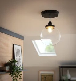 Habitat Globe Metal Bathroom Pendant Light - Black 17 Habitat Globe Metal Bathroom Pendant Light - Black -Habitat shop 1233797 R Z002C