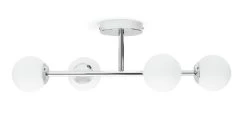 Habitat Metal 4 Light Bathroom Flush Ceiling Light - Chrome