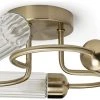 Habitat Ribbed Metal 3 Light Bathroom Ceiling Light - Gold -Habitat shop 1233845 R Z001A