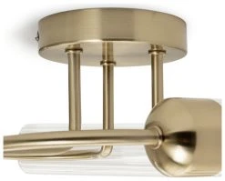 Habitat Ribbed Metal 3 Light Bathroom Ceiling Light - Gold -Habitat shop 1233845 R Z003A