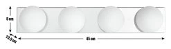 Habitat Metal 4 Light Bathroom Wall Light - Chrome -Habitat shop 1233852 R E001