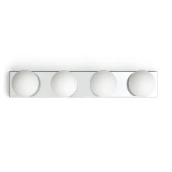 Habitat Metal 4 Light Bathroom Wall Light - Chrome