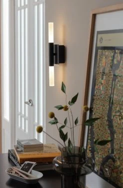 Habitat Metal 2 Light LED Bathroom Wall Light - Black -Habitat shop 1233876 R Z003C