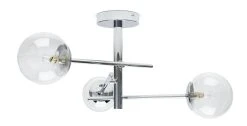Habitat Sputnik Metal Bathroom Flush Ceiling Light - Chrome