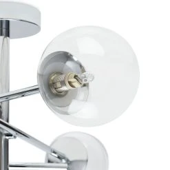 Habitat Sputnik Metal Bathroom Flush Ceiling Light - Chrome -Habitat shop 1233890 R Z002A