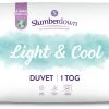 Slumberdown Light & Cool 1 Tog Duvet - Single -Habitat shop 1251449 R Z001A