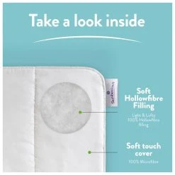 Slumberdown Light & Cool 1 Tog Duvet - Single -Habitat shop 1251449 R Z004A