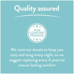 Slumberdown Light & Cool 1 Tog Duvet - Single -Habitat shop 1251449 R Z010A