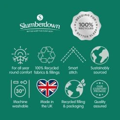 Slumberdown Remade 10.5 Tog Duvet - Single -Habitat shop 1256808 R Z012A