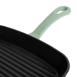 Habitat 23cm Cast Iron Griddle Pan - Sage Green -Habitat shop 1258404 R Z003A