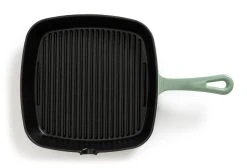 Habitat 23cm Cast Iron Griddle Pan - Sage Green -Habitat shop 1258404 R Z005A