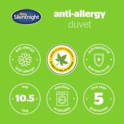 Silentnight Anti-Allergy 10.5 Tog Duvet - Single -Habitat shop 1273843 R Z008A