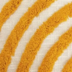 Habitat Geo Tufted Throw - White & Yellow - 125x150cm -Habitat shop 1309944 R B001