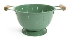 Habitat Enamel And Wood Colander
