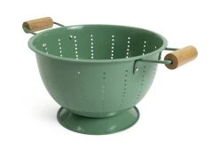 Habitat Enamel And Wood Colander -Habitat shop 1404519 R Z003A