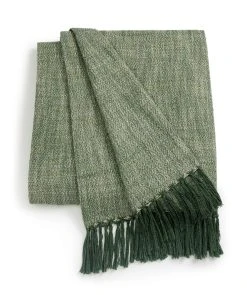 Habitat Recycled Throw - Green - 125x150cm